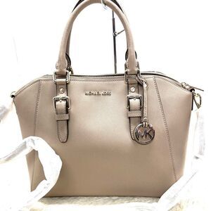 🔥🎁NWT! Michael Kors CIARA Satchel Handbag Large Truffle Msrp:$428.00